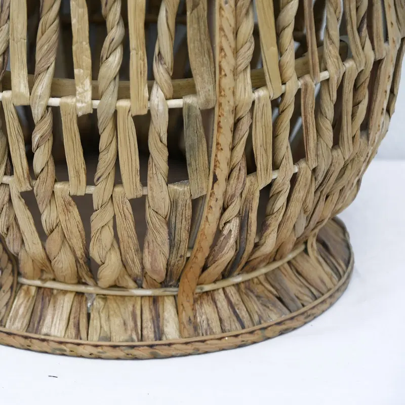 Best Selling Modern Water Hyacinth Handmade woven Vase Table Centerpiece Decoration for Wedding OEM Floor Vase for Home Decor