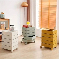 Table de chevet rotative et mobile au design marocain moderne en plastique pour chambre à coucher et salon