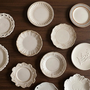 Piatto in Porcellana da 6 Pollici, per Snack, Dessert, Pasticceria, Antipasti, Uso Commerciale, Piatto Piatto per Singola Porzione, Adatto a Forno e Microonde - Product Image 1