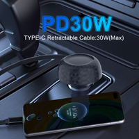 Nouvelle Tendance 2026 : Chargeur Double Voiture 48W Super Rapide USB avec Câble Rétractable Type C de 70cm