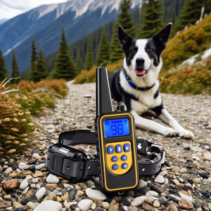 Vibrations-+Statisches Schock-+LED-Licht Hundetrainingshalsband mit 4 Trainingsmodi IPX7 Wasserdicht 500m Reichweite - Product Image 2