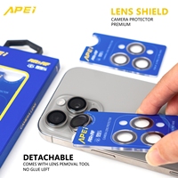 Protecteur d'objectif d'appareil photo APEI Eagle Eye pour iPhone 17 Pro Max 17 Air 16 15 Pro – Film de protection en verre anti-rayures pour caméra de téléphone portable