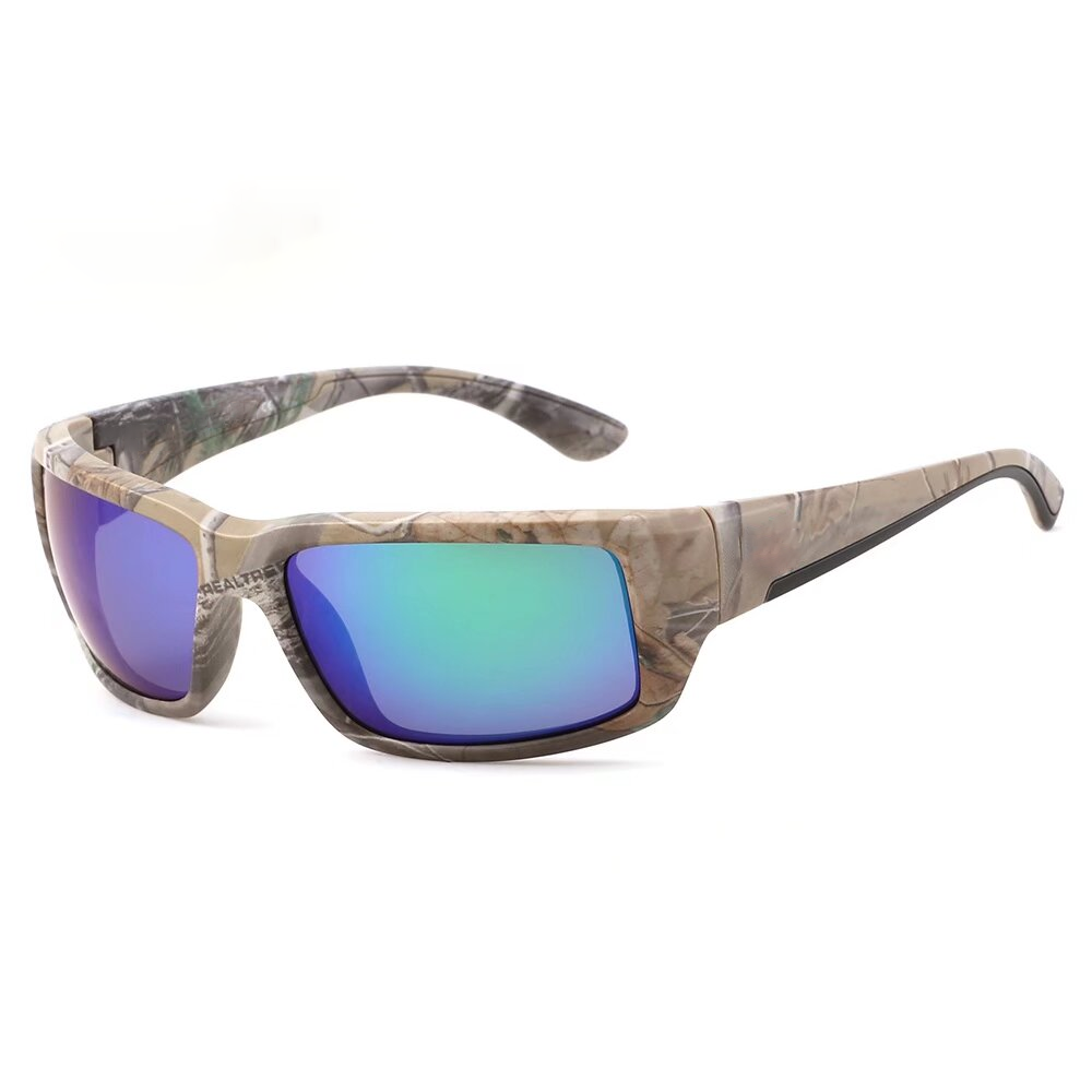 Солнцезащитные очки Fantail Real Tree Camo 580P поляризационные солнцезащитные очки цвета рок-зеленый с антибликовым покрытием для вождения Спорт морской океан