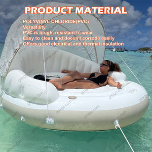 Chaise longue flottante de luxe en <span class=keywords><strong>PVC</strong></span> pour piscine Marni Chaise longue flottante ombragée Chaises longues et lits de jour gonflables - Product Image 4