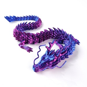 Dragon chinois articulé imprimé en 3D en PLA Feeron - Multicolore, durable, articulations mobiles, modèle de 30 cm, design tendance, décoration d'intérieur - Product Image 5