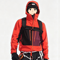 Veste 3L pour homme, fonctionnelle, imperméable, respirante, coupe-vent, coutures thermosoudées, randonnée, pêche, cyclisme, toutes saisons, C0 DWR, découpe laser