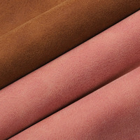 Tissu en cuir synthétique PU effet velours de vachette gaufré couleur personnalisée, épais, pour empeignes de chaussures et sacs