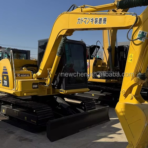 Miniexcavadora usada Komatsu PC70 de 7 toneladas, horas de trabajo bajas con bomba de motor original, caja de cambios y modelo de la marca de la caja de cambios y el modelo de la marca del Modelo de la marca - Product Image 2