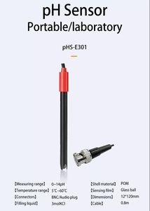Electrodo de vidrio con sensor de <span class=keywords><strong>pH</strong></span> digital de alta calidad, para industrias de Alimentos y Ciencias de la vida, medidor de <span class=keywords><strong>pH</strong></span> portátil 0-14pH, 2, 2 unidades - Product Image 4