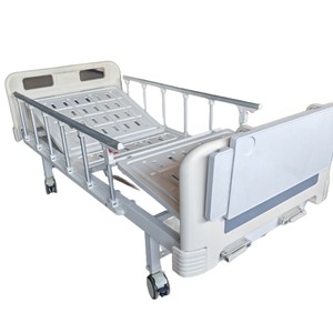 Lit d'hôpital 142*77*96 en acier inoxydable, réglable à manivelle, pour soins infirmiers - Product Image 2