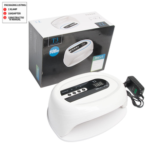 Machine <span class=keywords><strong>de</strong></span> manucure et pédicure électrique professionnelle 108W T3, double lampe UV LED pour les deux mains, grand espace - Product Image 4
