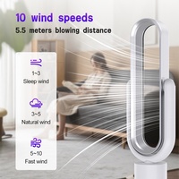 Nuevo Ventilador Digital Eléctrico de Torre 2026 con Motor DC sin Escobillas, Enfriamiento por Aire y Velocidad Suave, sin Aspas, para Uso en el Hogar y RV