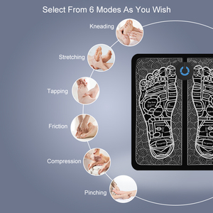 Ems/Hàng chục xách tay có thể gập lại chân Massager sử dụng nhà rung thiết bị điện tần số massage điện chân xung Massager Pad - Product Image 5