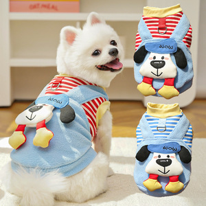 Cute Animal Pattern Pet Fleece Vest Winter Warm <b>Dog</b> <b>Clothes</b> Small Medium Size For Bichon Frise Puppies - Product Image 1