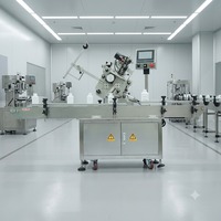 Machine d'étiquetage automatique à grande vitesse pour bouteilles rondes / Machine d'étiquetage de bouteilles auto-adhésives à grande vitesse