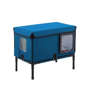 Verwarmde buitenkattenhuis voor over de grens, winter, geïsoleerd, waterdicht, Oxford-stof, geen montage nodig - Product Image 4