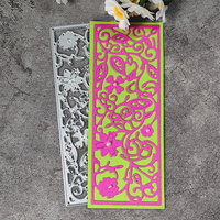 AAGU nuovo taglio metallo muore stampo Scrapbooking taglio Die carta invito rettangolo fiore cornice artigianale carta taglio muore