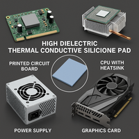 Material de Interfaz Térmica de Alta Conductividad Térmica, Almohadilla de Silicona para PCB, CPU, GPU, Módulos LED, Electrónica de Potencia