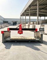 Machine de découpe à pont 5+3 axes ZEUS pour pierre, granit, marbre, quartz, carrelage en porcelaine, avec moteur 15+7.5kW, boîte de vitesses, roulement et pompe