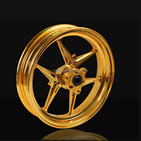 Rin Delantero Universal de Aleación de Aluminio PDS de 12 Pulgadas para Modificación de Motocicletas y Motocicletas Eléctricas