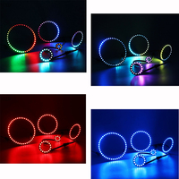 WS2812B LED Halo Angel Eyes Anneau Adressable 5050 RGB 8/16/24/35/45LED DC5V IC Built-in LED Pixel Light pour