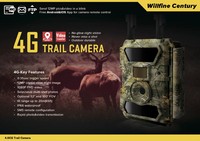 Caméra de chasse GPS 4G d'extérieur, CMOS 12MP, infrarouge 1080P FHD, IP67, étanche, résistante aux intempéries, alimentée par batterie