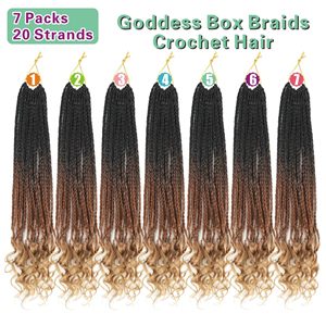 Perruque en cheveux synthétiques faits à la machine pour femmes africaines, tresses à trois brins, boucles, tresses sales, tresses en boîte, 18 pièces par paquet - Product Image 5