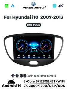 MEKEDE 8core 6 + 128GB Autoradio Android Navigation Car-play <span class=keywords><strong>Auto</strong></span> <span class=keywords><strong>FM</strong></span> 1280*720 Résolution Écran pour Hyundai I10 2007-2013 - Product Image 6