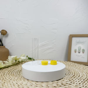 12x75 Tubes à essai en plastique PS transparents avec capuchon - Product Image 2