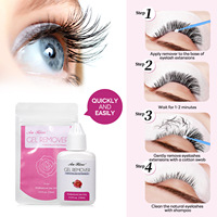 Dissolvant de colle à cils personnalisé de 15 ml, meilleur dissolvant de colle pour extensions de cils pour l'élimination professionnelle de la colle à cils