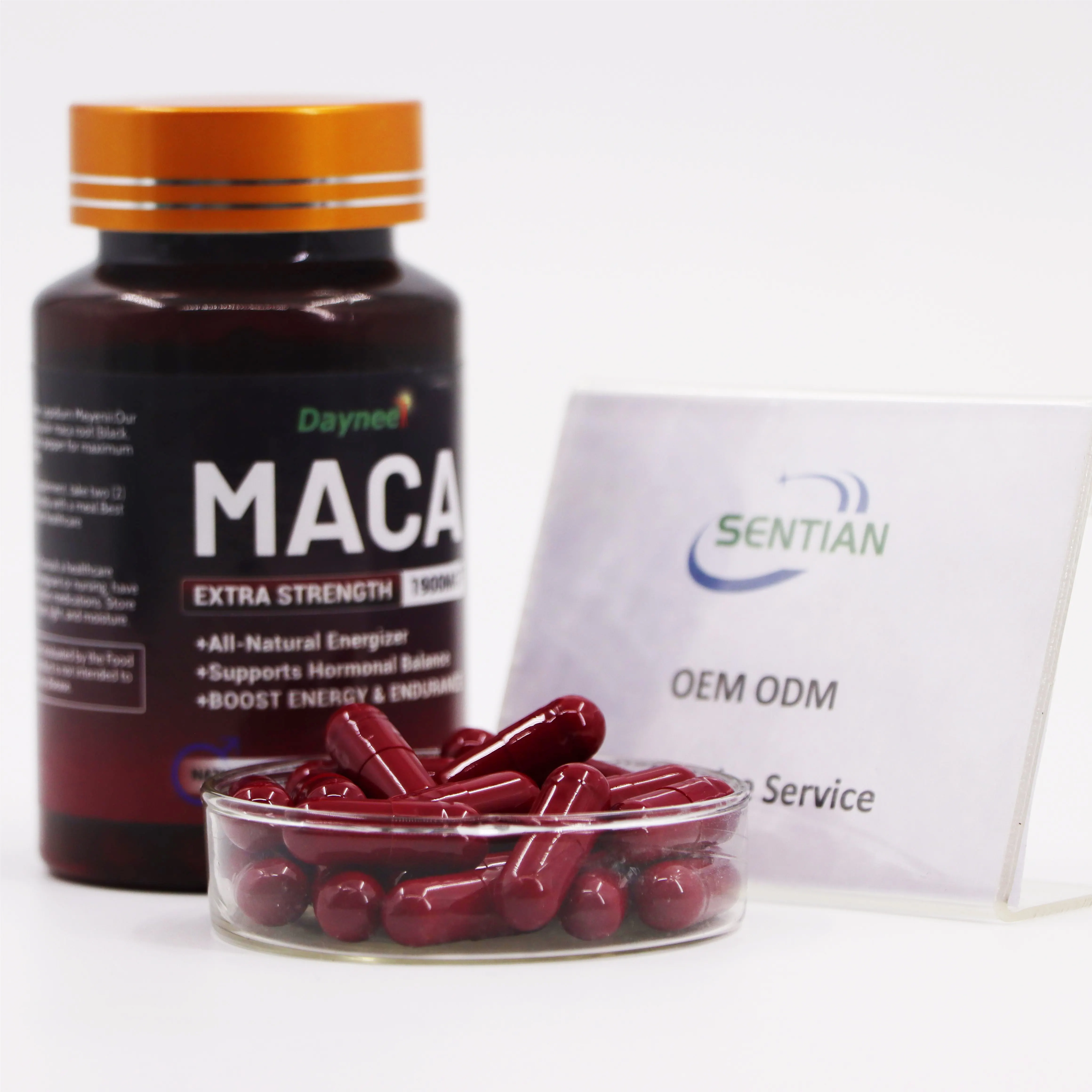 Private Label ultimate maca pills manufacturers black maca capsules for men