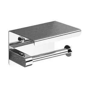 Stainless Steel New Mobile Phone Wall-mounted Paper Towels Holder Shelf Tissue Box Holder