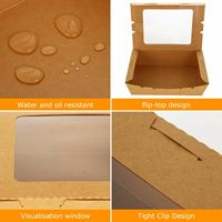 Caja de Cartón para Empaque, Impresa Personalizada, con Ventana, Contenedor de Alimentos Personalizado, Solución de Empaque para Presentación de Productos
