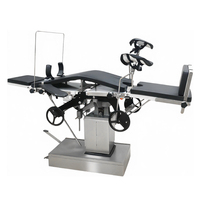 Table d'opération manuelle hydraulique en acier inoxydable certifiée CE, table chirurgicale multi-usages pour usage hospitalier