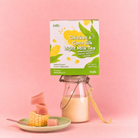 Soupe hydratante en sachets pour animaux de compagnie au poulet et au maïs, enrichie en fruits et légumes, pour chats et chiens