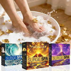 Kit de Pédicure <span class=keywords><strong>Spa</strong></span> Deluxe Golden Foot Skin Care en Boîte, Gommage pour les Pieds, Lotion Hydratante pour le Corps, Volcano Surge <span class=keywords><strong>Spa</strong></span> Pedicure Kit 5 en 1 - Product Image 2