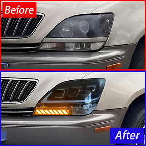 ชุดติดตั้งไฟ LED AURON สำหรับ Lexus RX ปี 1999-2003 - แบบเสียบใช้งานได้ทันที 12V 50W 6000K 6000 ลูเมนส์ ไฟ DRL ความสว่างสูง ไฟหน้าและไฟเลี้ยว - Product Image 3