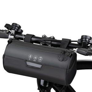 自転車ハンドルバーバッグ 防水自転車フロントポーチ 反射材付き マウンテンロードバイク サイクリングツールアクセサリーパック - Product Image 1