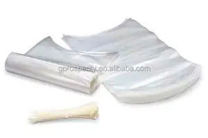 OEM Custom Printing Transparent Circular Bottom Shrink Film Bag Supplier For Chicken Packaging