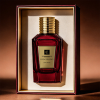 Flacons en verre vides de 100 ml de haute qualité pour parfum de luxe avec pulvérisateur, couleur personnalisée, étiquettes métalliques, emballage cosmétique