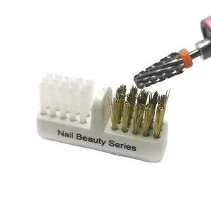 HYTOOS Nail Drill Bit Spazzola di Plastica e Filo di Rame di Pulizia Della Polvere Pennelli Unghie Accessori di Strumenti per Manicure