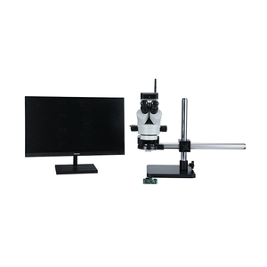 TD-0745-T NBHG HWF10X/22mm WD115mm はんだ付け用三眼ズームステレオ顕微鏡 LCDタイプC電源付き - Product Image 3
