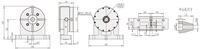 Machine à AR-210 Accessoires de centre d'usinage CNC Table tournante CNC