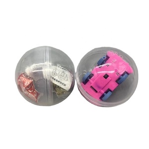 100mm oyuncak fonksiyonlu paskalya yumurtası kapsül ürün küre şekli şeffaf plastik PP yumurta - Product Image 1