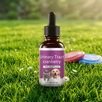 Gouttes de canneberge OEM/ODM pour animaux de compagnie, supplément pour chiens et chats, soutien de la santé du système urinaire, 130g, approvisionnement direct usine