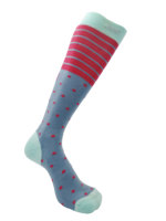Chaussettes de ski de sport longues à la mode pour dames personnalisées