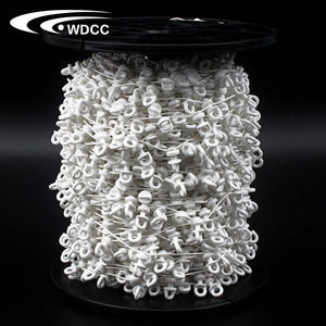 <b>Plastic</b> Drape White S Wave Curtain Hook Glider Runner Hot Sale S Fold Curtain Track Runners - Product Image 1