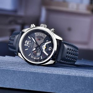 Montres pour hommes BENYAR 5171, étanches, de marque haut de gamme, à quartz, avec bracelet en cuir, calendrier, date automatique, design sport, chronographe, Reloj - Product Image 6