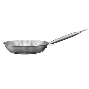 Stainless Steel Frying <b>Pan</b> Round Minimalist Design Oven Safe Dishwasher Safe No Coating <b>Induction</b> Cooker Compatible - Product Image 5