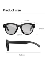Lunettes Intelligentes INMO AI avec Caméra 1080P 8MP, Contrôle par Application BT5.0, Chargement Type-C, Montures TR90 Blanc et Noir, Lecteur de Musique